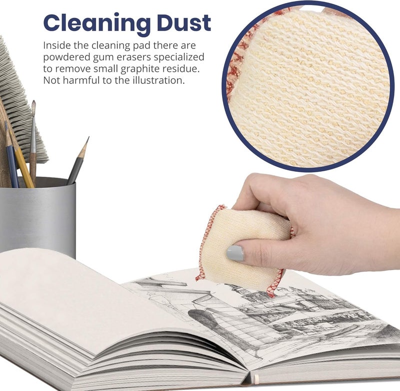 Pacific Arc Dry Cleaning Pads Small for Drafting, Art, Architecture, and Graphite - Image 3