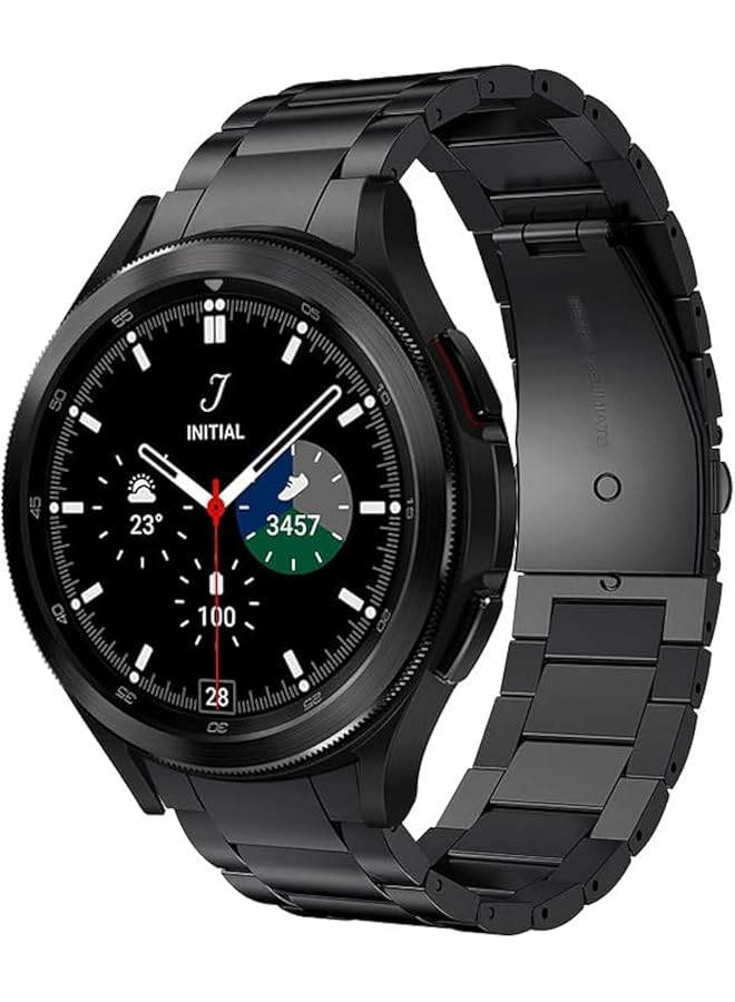 erorex Compatible For Samsung Galaxy Watch 6 Classic 47Mm 43Mm 5 Pro 45Mm Bands No Gaps 20Mm Stainless Steel Metal Watch Strap Compatible For Samsung Galaxy Watch 6 5 4 40Mm 44Mm Bands - Image 1