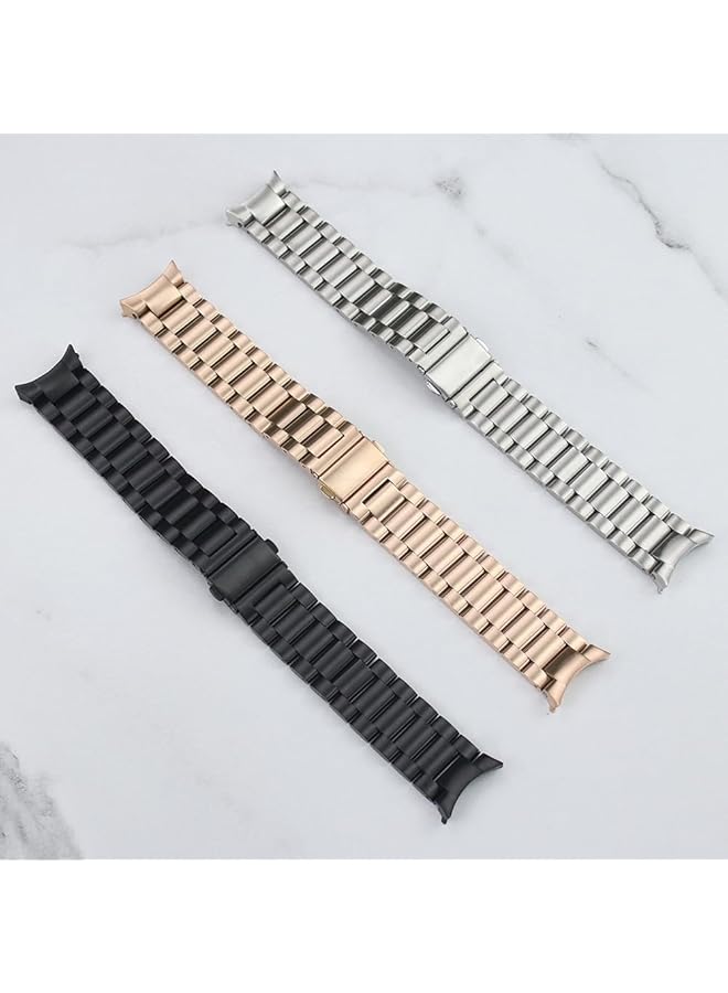 erorex Compatible For Samsung Galaxy Watch 6 Classic 47Mm 43Mm 5 Pro 45Mm Bands No Gaps 20Mm Stainless Steel Metal Watch Strap Compatible For Samsung Galaxy Watch 6 5 4 40Mm 44Mm Bands - Image 2