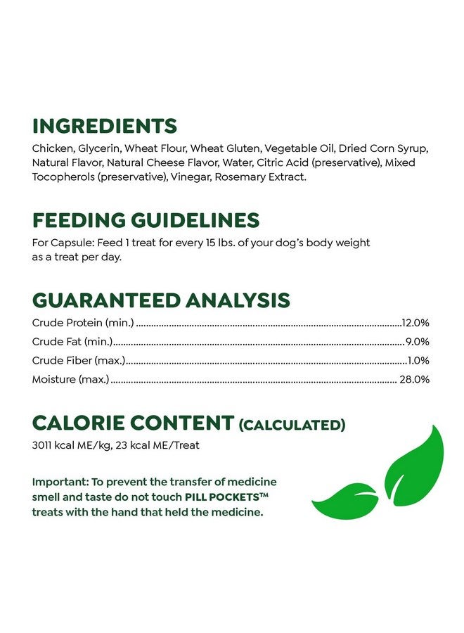 GREENIES PILL POCKETS for Dogs Capsule Size Natural Soft Dog Treats, Cheese Flavor, 15.8 oz. Pack (60 Treats) - Image 5