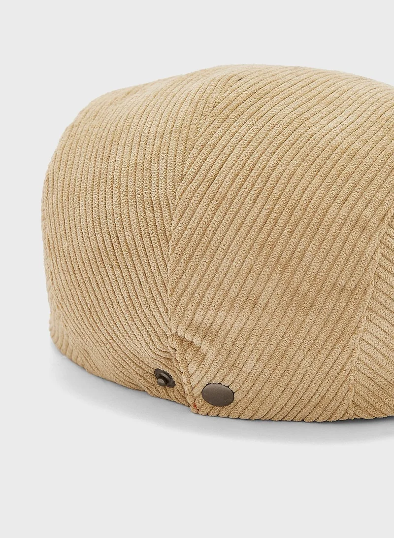 Robert Wood Corduroy  Flat Cap