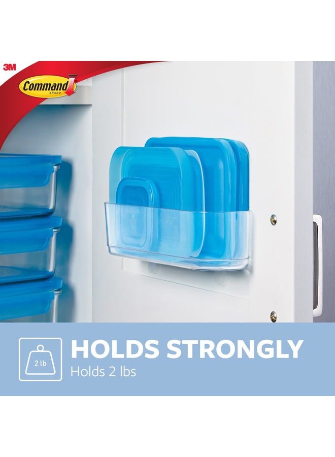 Command Medium Caddy, Holds up to 2 lb, 7.5" x 2.1" x 2.1", 1 Caddy with 4 Command Strips, Damage Free Organization Wall Mount to Cabinet, Kitchen, Pantry, Closet, or Under Sink - Image 3