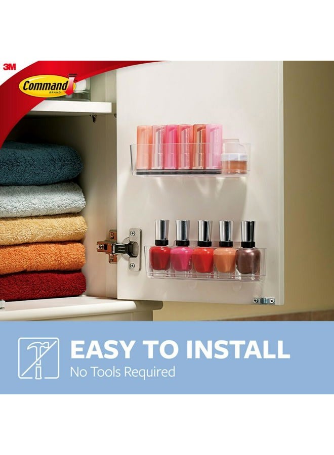 Command Medium Caddy, Holds up to 2 lb, 7.5" x 2.1" x 2.1", 1 Caddy with 4 Command Strips, Damage Free Organization Wall Mount to Cabinet, Kitchen, Pantry, Closet, or Under Sink - Image 4