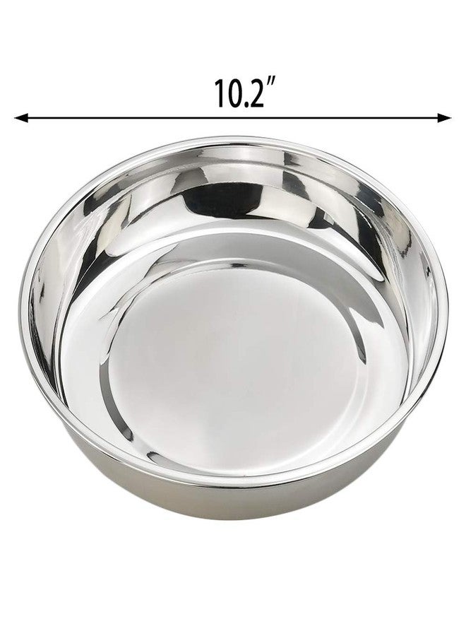 Kekow Stainless Steel Dinner Plate, Large Round Plates, 10-INCH, 4-Pack - Image 2