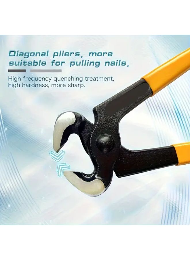 200 ملم كماشة متعددة الوظائف عالية الجودة من فولاذ 45 مريحة في القبضة لسحب المسامير في النجارة وربط الأسلاك ومشاريع DIY - Image 5