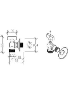 Tema 4 Pieces Washing Machine Tap 69120  - Image 2