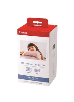 Canon Canon KP-108IN Color Ink Paper Set for Canon Selphy CP910/CP810 Photo Printer, 108 Sheets, White  - Image 3