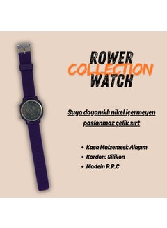ROWER Women's and Men's Silicone Strap Water Resistant Wristwatch  - Image 4
