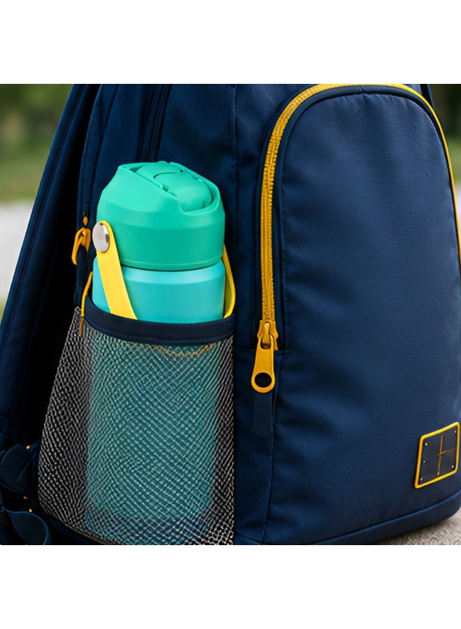 Cocobee-Insulated Stainless Steel Water Bottle, Leakproof, Soft Handle Grip, Odour Free, 500Ml, 3 Years+ - Green - Image 4