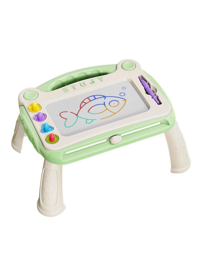 فنبلاست لوح مغناطيسي من فن بلاست ماجيك سليت للأطفال، لعبة تعليمية للأطفال مع رسومات وأشكال مغناطيسية، متعدد الألوان (أخضر) - Image 1