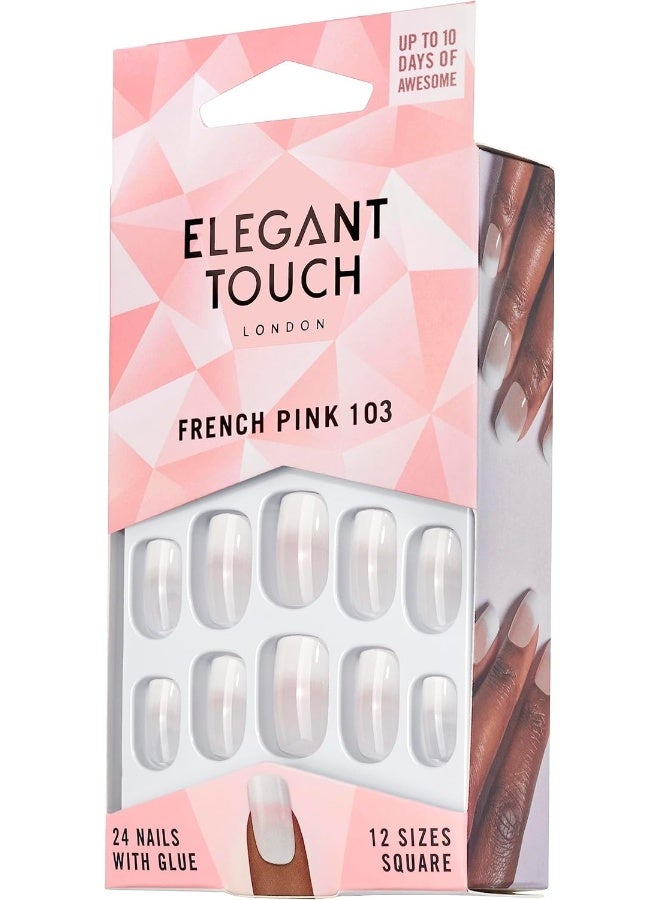 ELEGANT TOUCH أظافر أمريكية للبنات، وردي - Image 2