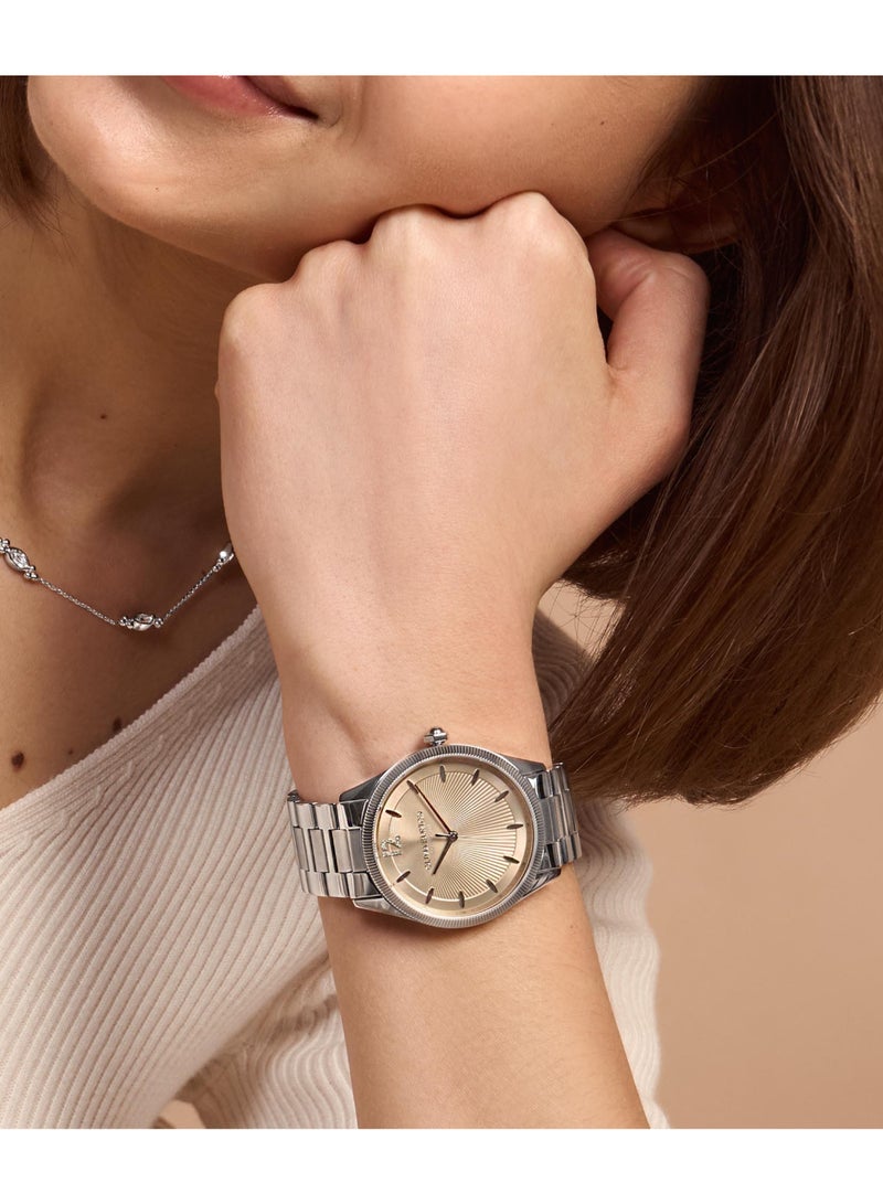 OLIVIA BURTON ROUND ANALOG WOMEN'S NUDE CASE WATCH - 24000177 - Image 3