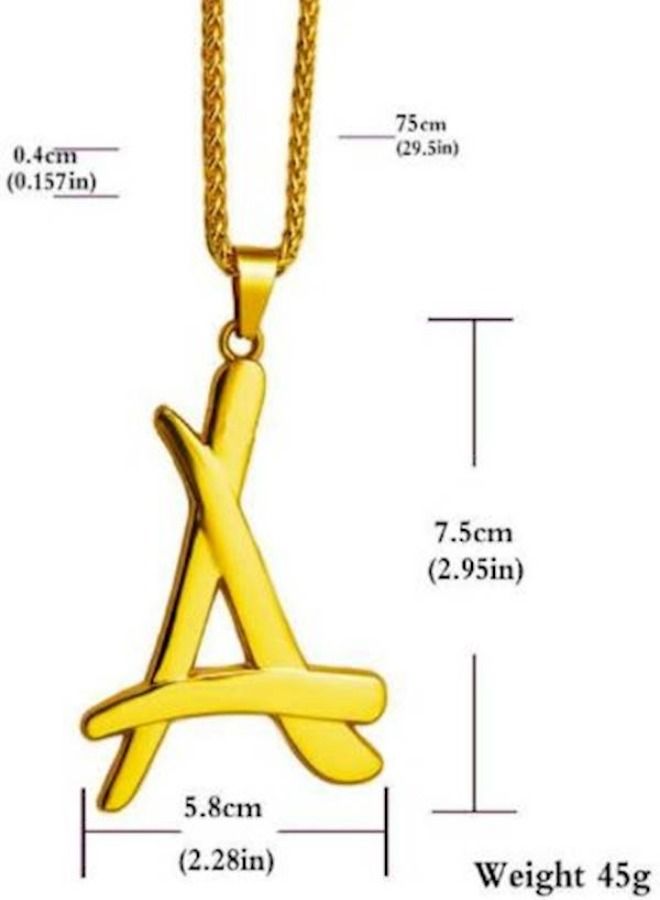 قلادة معلق من سبيكة مطلية بالذهب عيار 18 - Image 2