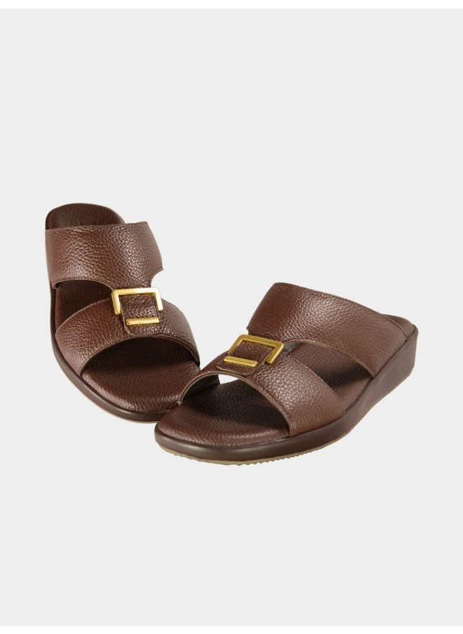 barjeel uno 008-3072 Barjeel Uno Boys Arabic Sandals BBGT 02 Brown - Image 2