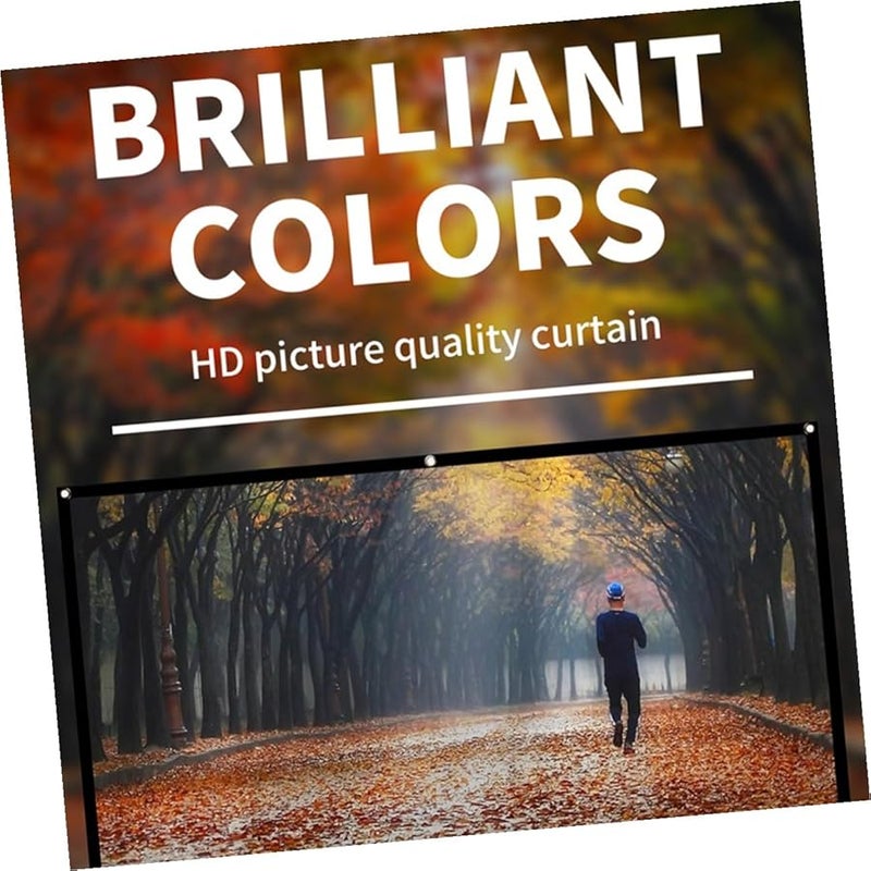 شاشة عرض خارجية عالية الوضوح من البوليستر للتخييم ورحلات العائلة والترفيه الليلي - Image 5