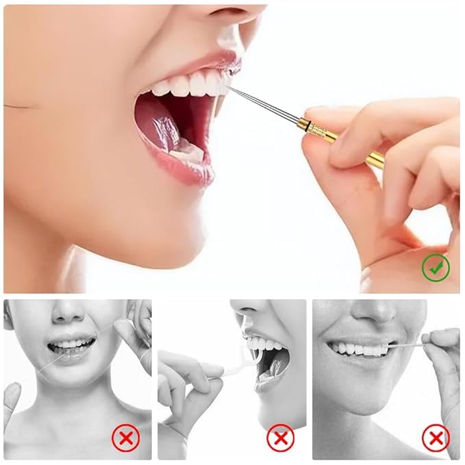 FAGVA Brass Titanium Alloy Toothpick Set Teethpick Holder with Key Ring Design Portableni Size for Indoor Outdoor Use Pack Of 1 - Image 5