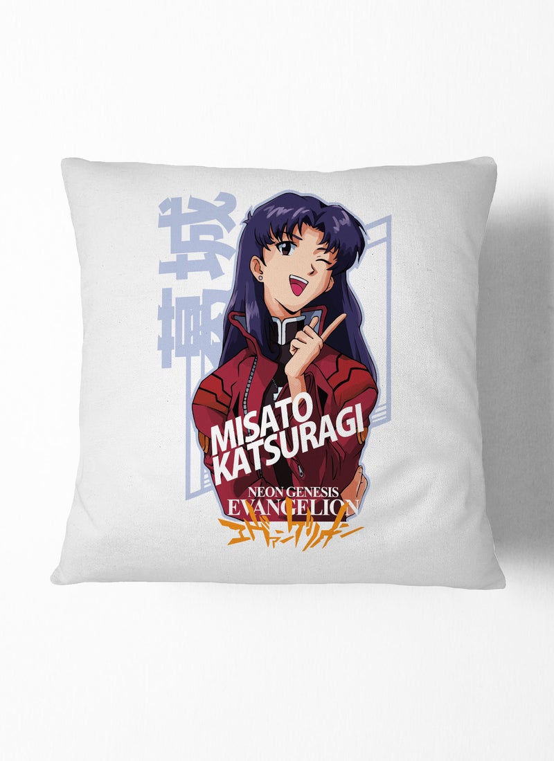 LOUD UNIVERSE Neon Genesis Evangelion Jar Neon Genesis Evangelion Couch Cushion Misato Katsuragi Decorative Cushion Cute Anime Character Anime Character Fan- - Image 1