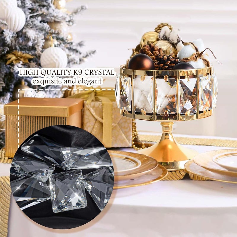 kolnlala Crystal Fruit Bowl for Kitchen CounterCrystal decorative plate for counter PartiesWedding Table Centerpiece storage decorative bowlS - Image 4