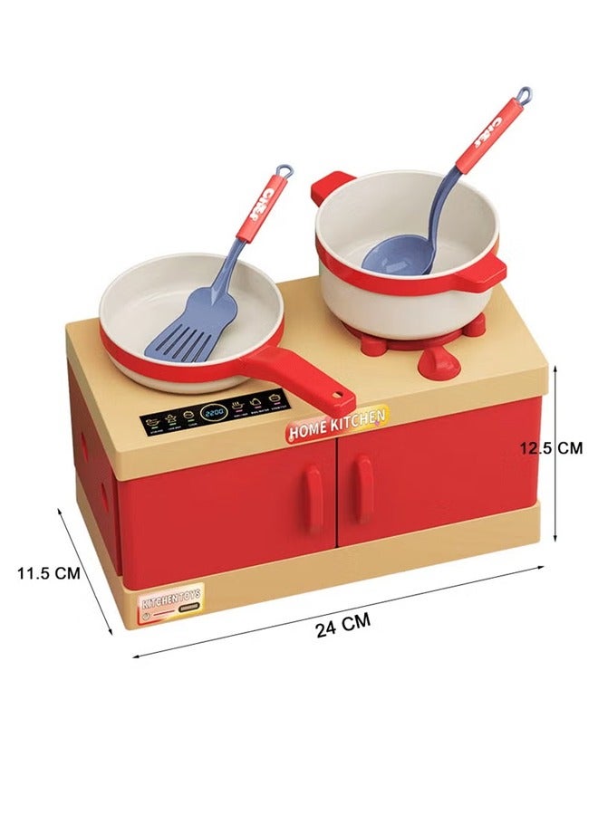 70 Pcs Kitchen Pretend Play Toy Set, Role Play Cookware Toy Games, Kitchen Accessories Toys Sets With Pots And Pans, Cooking Playset Accessories, Learning Gift Cooking Toy Set For Boys Girls Kids - Image 2