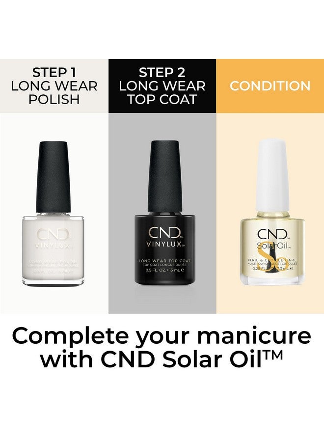 سي إن دي طلاء أظافر فينيلوكس لونج وير أبيض، لون مقاوم لللمعان والتقطيع، 0.5 أونصة سائلة - Image 5