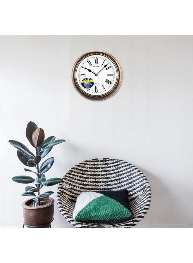 Rhythm Cmh723cr06 27cm Wooden Creative Silent European Style Wall Clock For Living Room - Image 4
