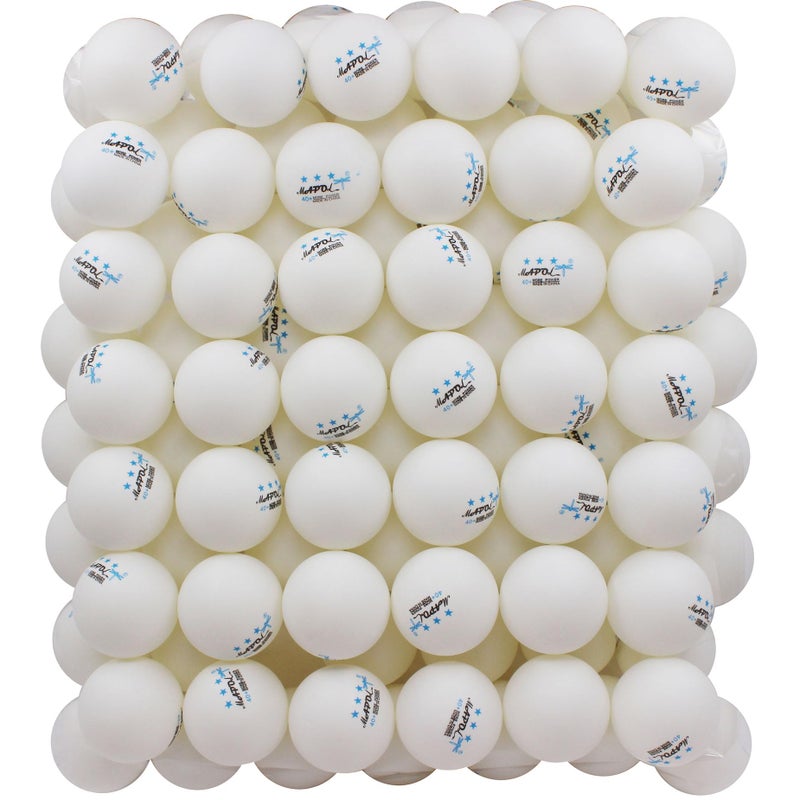 MAPOL 100 Pack White 3-Star Table Tennis Balls Advanced Training Ping Pong Ball - Image 1