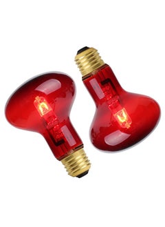 WUHOSTAM 100W Infrared Reptile Heat Lamp Bulb, UVA Basking Spot Red Light Glass Heat Bulbs for Reptiles and Amphibian Use, Bearded Dragon, Turtle, Gecko, Snake, Lizard, Chameleon - 2 Pack - pzsku/ZC0B4E2E846FC7AA88FC9Z/45/_/1737031630/2f9f4dda-6d2d-4f91-880e-a75f22687408