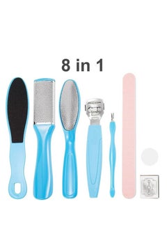 ORiTi ORiTi 8 in 1 Foot File Tools Kit - Foot Rasp Foot File and Callus Remover - Callus Remover Pedicure Tool Set For Men, Women Care - Foot Care Pedicure Metal Surface Tool to Remove Hard Skin  - Image 3