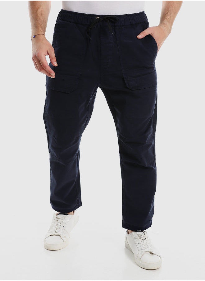 WHITE RABBIT - White Rabbit Five Pockets Elastic Waist Gabardine Pant - Image 1