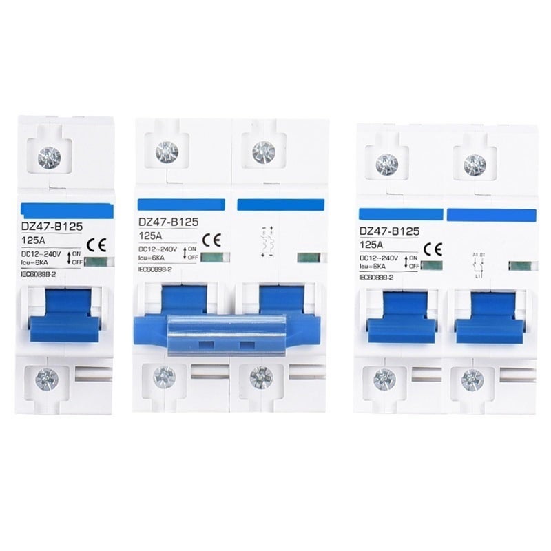 2P 100A DC Circuit Breaker Automatic Short Circuit Protector Switch 12V 24V 36V 48V 72V - Image 2