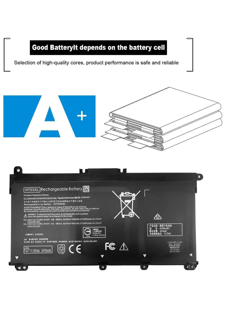 Generic HT03XL L11119-855 Laptop Battery HP Pavilion 15-DA 15-DB 15-DW 15-CS 15-DY 17-by 17-CA 14-CE 14-CF 14-DF 14-DQ 14-DK 14M-DH 15-da0014dx 15-cs005 3cl 3cl 15-dw0043dx 15t-dw100 15z-cw100 17-by1053dx  - Image 4