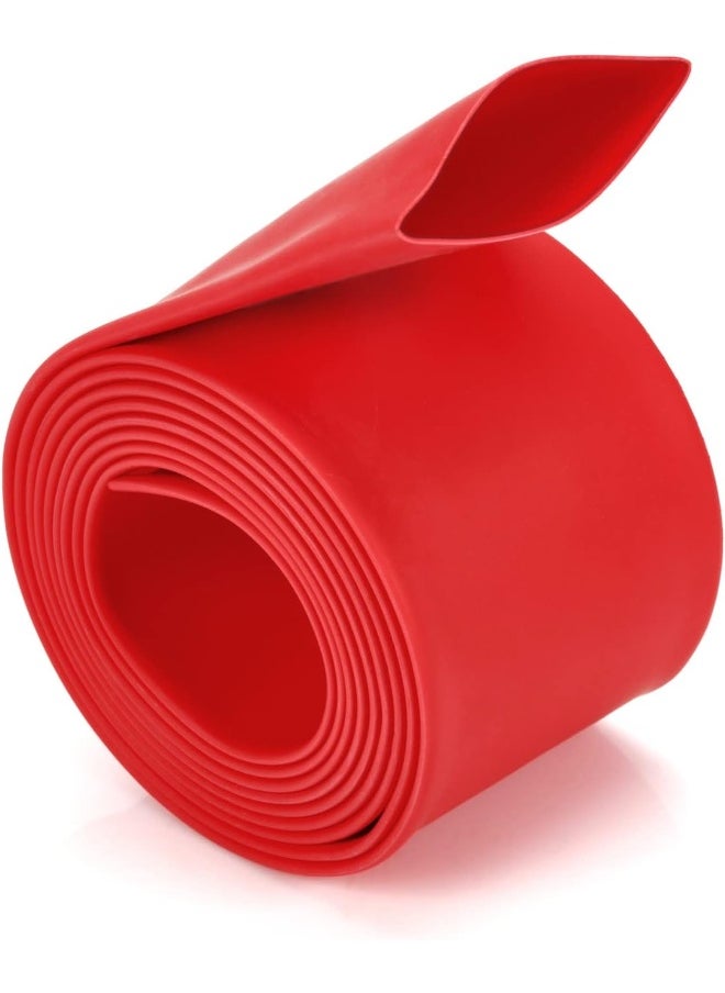 CHANZON Chanzon 3:1 Ratio 1" (25.4mm) Heat Shrink Tubing - Marine Grade Waterproof Adhesive Backing - 4' Roll (1.22 Meters Total Length) Red Polyolefin Sleeve Wrap Shrink 3:1 Ratio 1 Piece  - Image 1