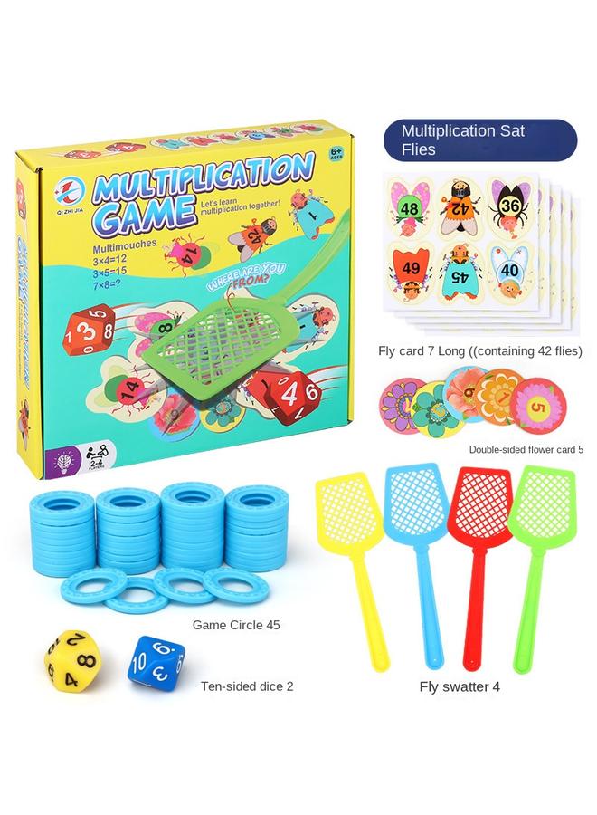 Bluejw Cross-border Flying Digital Card Toy Desktop Game Fun To Learn Multiplication English Fly Swatter Foreign Trade Wholesale - Image 1