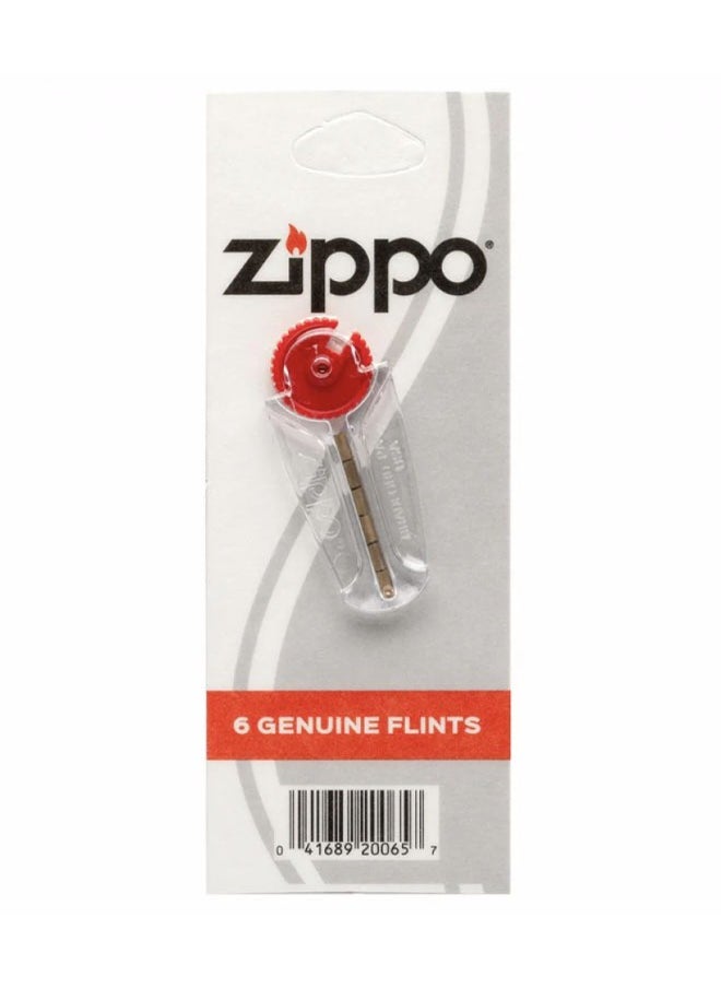 Original Zippo Lighter Flint Replacement Kit - Includes 6 Flints