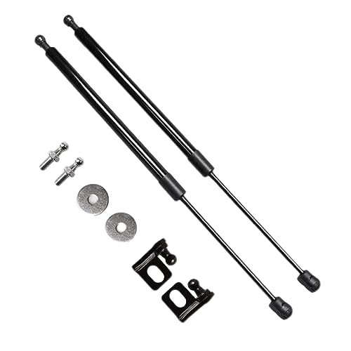 TSUBASA Hood Lift Supports for Honda Pilot YG1 YG2 4th 2023 2024 2025 Front Bonnet Modify Gas Struts Shocks Damper Spring Rod 2PCS (Normal Black) - Image 1