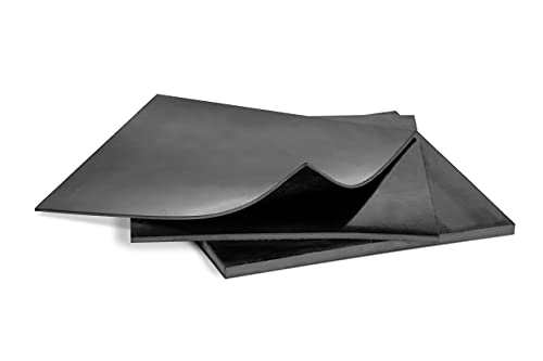 MATNIKS Rubber Sheets, Black, 6x6-Inch,1/16,1/8,1/4 (Variety Pack) Commercial Neoprene Plumbing Pipe Insulation Gaskets DIY Material Supports Leveling Sealing Bumpers Protection - Image 1