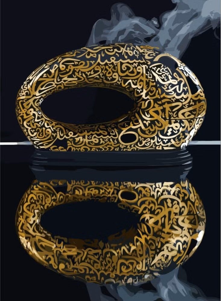 Damanhoor موقد بخور فخامة متحف المستقبل - معطر بخور أنيق للاستخدام المنزلي والخارجي بتصميم متميز - Image 2