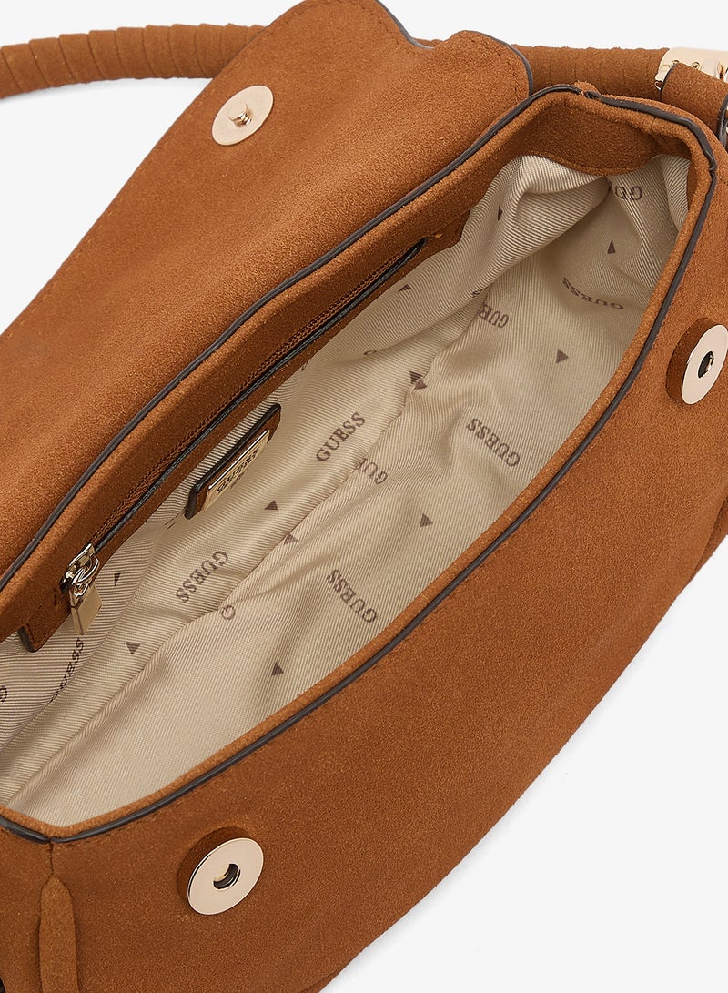 GUESS Danya Flap Over Shoulder Bag - Image 4