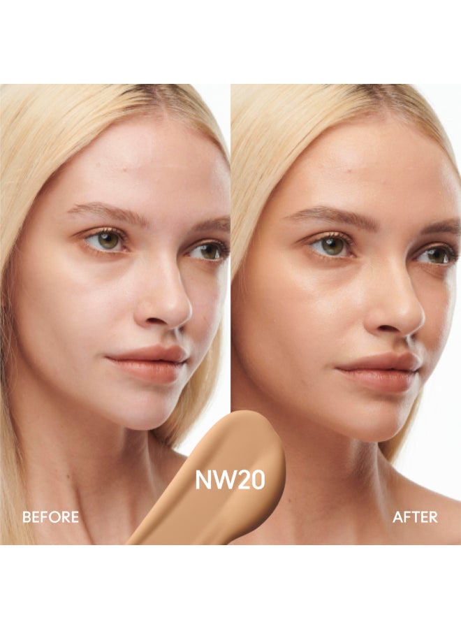 MAC studio radiance high coverage serum foundation nw20 Beige - Image 3