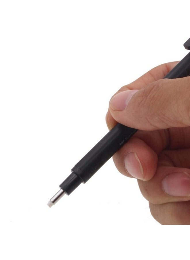 KIRA - KIRA Eraser Pen Value Pack Round 3.8mm. Precision Tip Eraser with 5 Refills,Black - Image 1