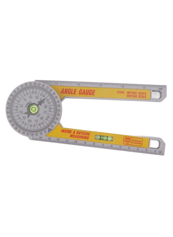 Thoraya Miter Saw Protractor ABS Angle Measurement Finder Gauge Cutting Guide Tool with Bubble Level  - Image 1