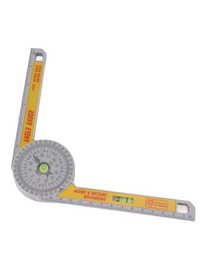 Thoraya Miter Saw Protractor ABS Angle Measurement Finder Gauge Cutting Guide Tool with Bubble Level  - Image 5