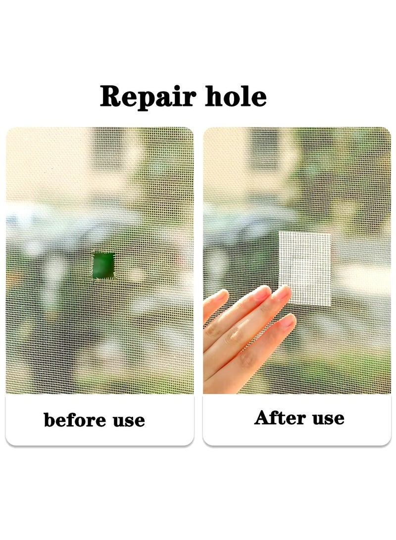 شريط إصلاح شاشة النافذة المقاوم للماء، لاصق قوي من الألياف الزجاجية المقاومة للماء، شريط شبكي لتغطية نافذة الباب، ثقوب الشاشة - Image 5