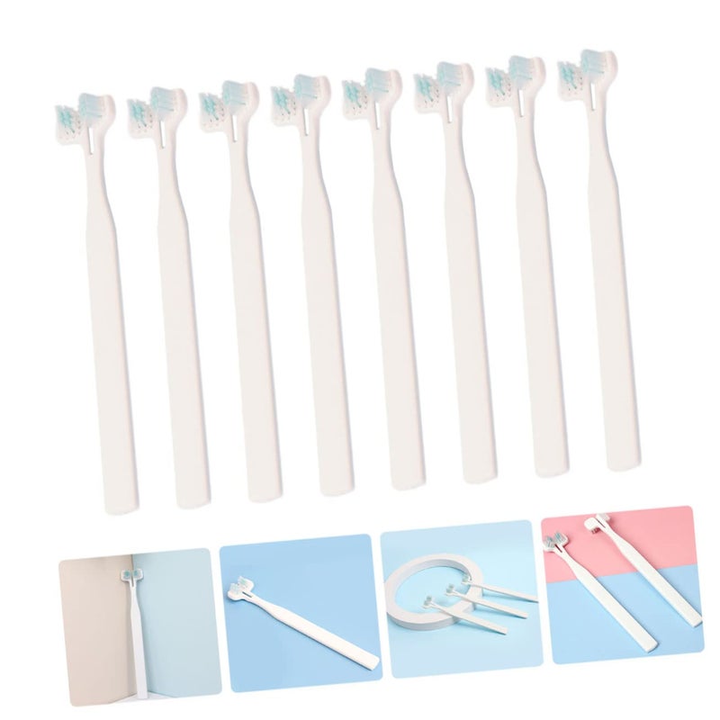 Double Head Pet Toothbrush Set 8 Pieces Soft Bristles For Dogs And Cats Oral Care 1 Pack - Image 4
