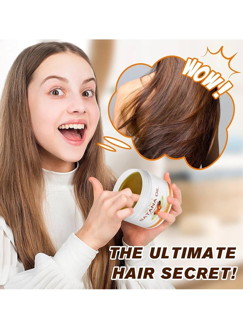 Yecuce 120g Batana Oil for Hair Growth Organic Batana Oil Butter Unrefined Batana Essential Oil Butter Prevent Hair Loss Encourages Hair Regrowth and Repairs Dry Damaged Hair Hydrate Moisturize Raw Batana Oil  - Image 5