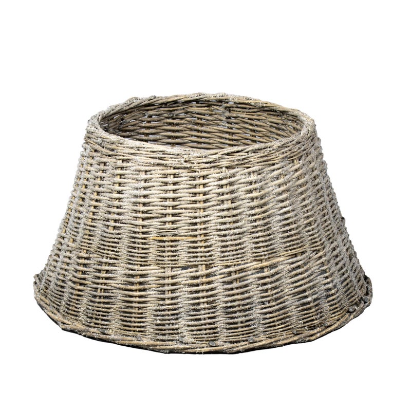 The Christmas Workshop ورشة عيد الميلاد 70259 تنورة شجرة عيد الميلاد بقطر 50 سم في الأسفل و 33 سم في الأعلى وارتفاع 28 سم بلون رمادي لامع من الصفصاف الطبيعي