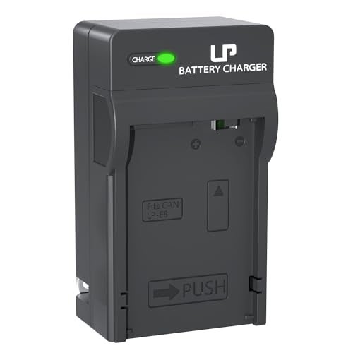 LP LP-E8 Battery Charger, Charger Compatible with Canon EOS Rebel T2i, T3i, T4i, T5i, 550D, 600D, 650D, 700D, Kiss X4, X5, X6i, X7i Cameras & More (Not for T2 T3 T4 T5) - Image 1