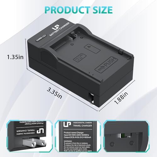 LP LP-E8 Battery Charger, Charger Compatible with Canon EOS Rebel T2i, T3i, T4i, T5i, 550D, 600D, 650D, 700D, Kiss X4, X5, X6i, X7i Cameras & More (Not for T2 T3 T4 T5) - Image 5
