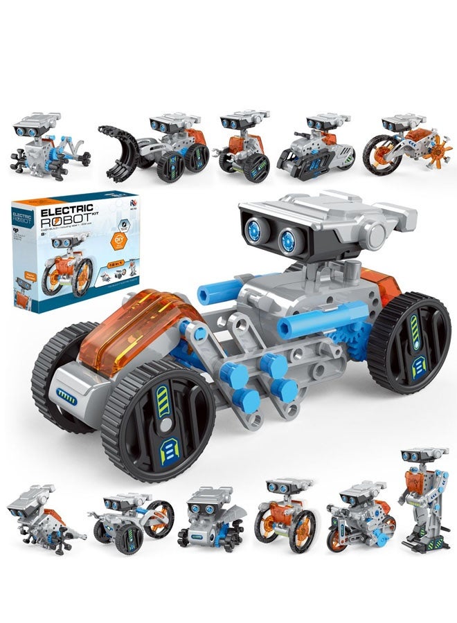 Bukela Solar Robot Building Kit  Gift for Boys Aged 8-13, DIY 15-in-1 Educational Science Building Toy, Solar or Battery Powered Robotic Set for Children Birthday with 212 Pieces - Image 1