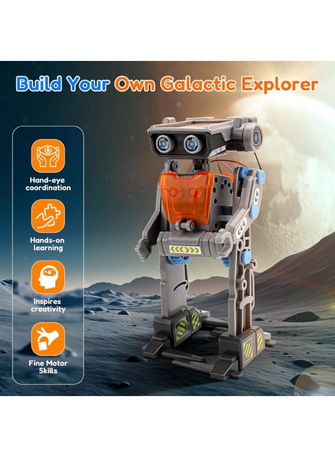 Bukela Solar Robot Building Kit  Gift for Boys Aged 8-13, DIY 15-in-1 Educational Science Building Toy, Solar or Battery Powered Robotic Set for Children Birthday with 212 Pieces - Image 4